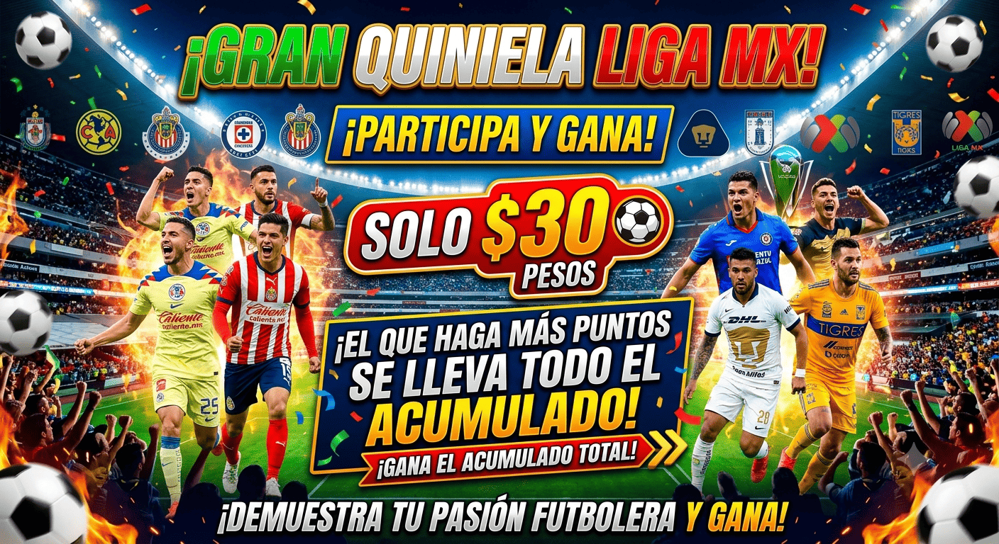 Gran Quiniela Liga MX: participa y gana el acumulado